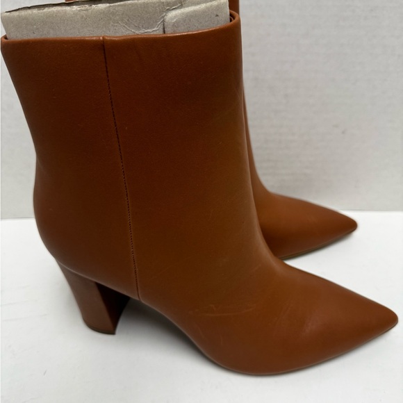 Marc Fisher Women's Brown Heeled Leather Ankle Boots Shoes Size 8 1/2 - Picture 16 of 16